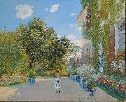 Claude Monet The Artist House at Argenteuil oil painting reproduction